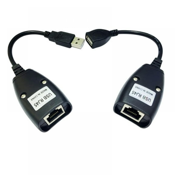 USB à RJ45 Adaptateur USB 2.0 à RJ45 Ethernet Rallonge Adaptateur Réseau Câble Filaire LAN Idéal pour une Utilisation avec les Caméras USB Imprimantes Web Caméras Clavier Extensions de Souris