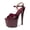 Wine Red, variant on WUXIN H&P Women's 7-Inch Platform Heels, Stiletto Ankle-Strap Sexy Pole Dancing Exotic High Heel Shoes for Party & Club, Black 8