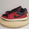 thumbnail image 3 of Ni - ke Ni - ke Air Jordan 1 Low Mens's Size 11 Red & Black 553558-605, 3 of 5