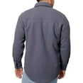 thumbnail image 2 of Freedom Foundry Men's Fleece Heavyweight Jackets Super Plush Sherpa Lined Jacket Shirt (Gray, Medium), 2 of 4