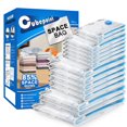 thumbnail image 6 of Cubepoint 15 Pack Space Bags Vacuum Storage Bags,1 X-Jumbo 2 Jumbo 5 Large 2 Medium 2 Small Vacuum Seal Bags for Clothes,Save Space for Comforters, Blanket Storage, 6 of 11