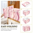 thumbnail image 2 of Yayeee Collapsible Cube Storage Bin with Lid Fabric Closet Decorative Basket with Handles, Soft Brown Pattern, 2 of 7