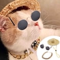 thumbnail image 1 of Xihbxyly Conjunto de Joyería de Moda para Mascotas, Elegantes Gafas de Sol para Mascotas, Cómodo Collar para Perros, Llamativos Accesorios para Gatos, Imprescindible de Viaje para Mascotas, Fácil de, 1 of 7