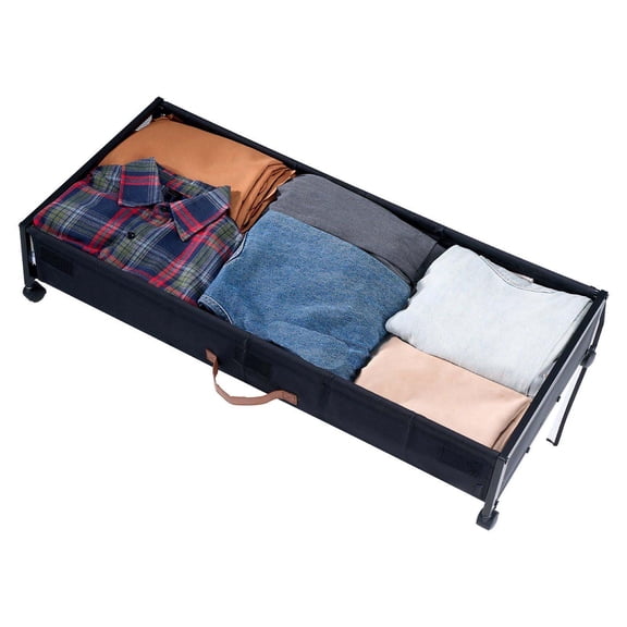 Under Bed Storage Containers with Wheels 36x18.1x7.3 Inch, 2 Pack