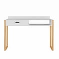 thumbnail image 3 of Boahaus Dalton Desk White with Drawer and USB Charging Port, Small Home Office Desk, 3 of 12