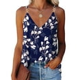 thumbnail image 1 of YAGHYAGH Womens Strappy Camisole Tank Floral Print Summer Sleeveless Blouse Tops, 1 of 2