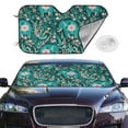 thumbnail image 2 of Kdxio Lephants in the Jungle Print Windshield Sun Shade,UV Rays and Sun Heat Protection,Sunshade for Car Windshield,Car Shade Front Windshield - Medium, 2 of 6