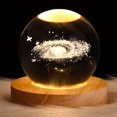 thumbnail image 1 of Lámpara de Cristal Luz de Noche Galaxia Planetaria YONGSHENG, 1 of 5