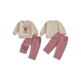 thumbnail image 2 of BemeyourBBs Toddler Baby Christmas Outfit Embroidered Sweatshirt  Pants 2 Pcs Set, 2 of 9