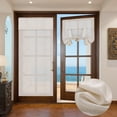 thumbnail image 5 of 1 Panel Front Door Curtain Window Drapes Blackout Door Panel for Sidelights Privacy Protect Window French Door Panel Curtain,  26*67.7" White, 5 of 6