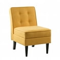 thumbnail image 2 of 33.5" Oliver Yellow Fabric Storage Armless Accent Chair, 2 of 5