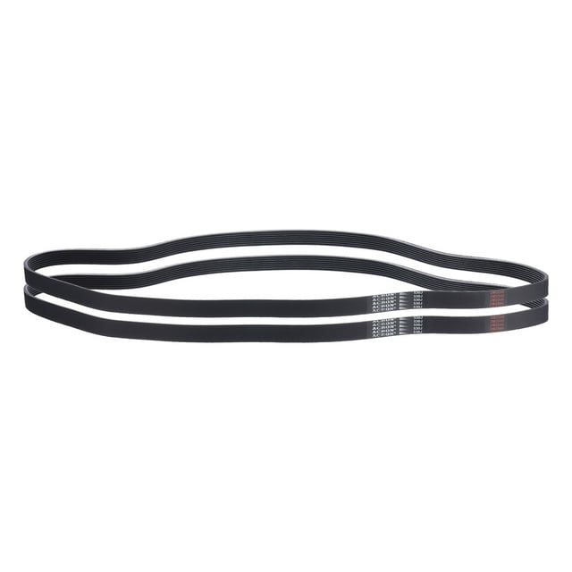 2pcs 530J8 PJ V-Ribbed Belt 8 Ribs 53" Length x 0.74" Width x 0.14" Height, EPDM Rubber Poly V Belt