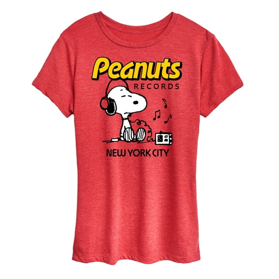 Peanuts - Snoopy Headphones - Women's Short Sleeve Graphic T-Shirt