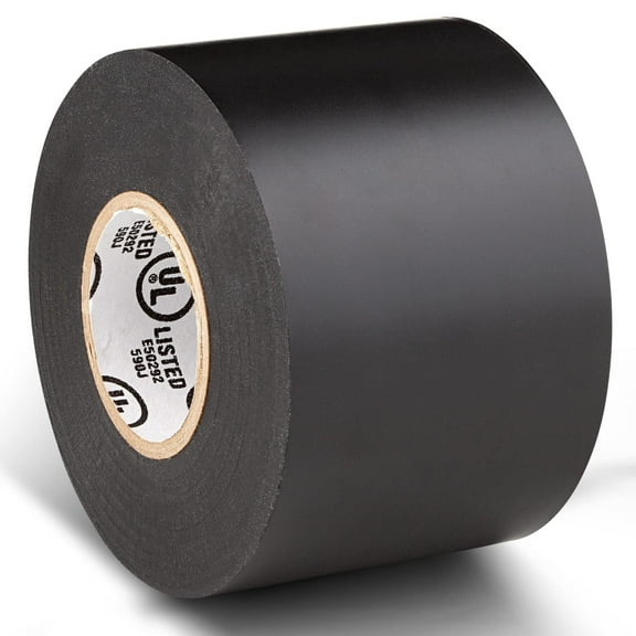 Wide Electrical Tape 7 mil Thick, 2 inch Wide, 66 Ft Long, Flame Retardant Vinyl Electrical Tape