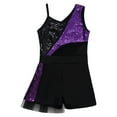 thumbnail image 3 of Alvivi Kids Girls Gymnastics Ballet Dance Leotard Sparkling Sequins Unitard Bodysuit, 3 of 7