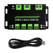 Fast Speed 4 Port USB 3.2 Gen1 Hub With 7 36V Power Interfaces For Stable Device Charging