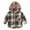 Coffee, variant on Paokuoon Toddler Boys Hoodie Shirt Cotton Plaid for Kids 2-8 Years Hooded Long Sleeve Button Blouse for Spring Fall