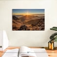 thumbnail image 3 of Elephant Stock Haleakala Volcano Golden Sunrise Wall Art - Horizontal Canvas Wall Art - Living Room Wall Decor - Nature Canvas - Brown And Blue Decor - 12" x 8", 3 of 8