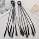 thumbnail image 1 of Xiao Hua 2 extensiones de cabello trenzado para niños, con gomas elásticas, para coletas largas, accesorios para cosplay, fiestas de cumpleaños y graduación - B17, 1 of 5