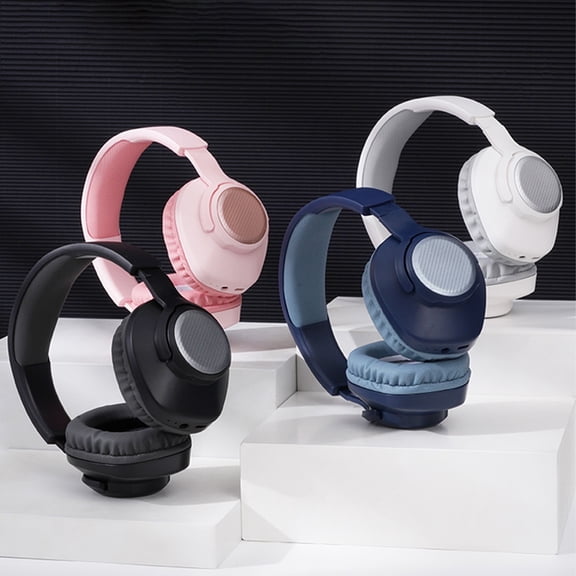 RFUGUG Bluetooth 5.3 Headphones Over Ear with Foldable Design - HD Microphone, Punchy Bass for Mobile, Wireless Sports & Gaming Sessions with Enhanced Connectivity