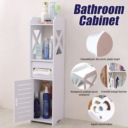Cabinet Bathroom Toilet Storage, Bathroom Furniture Cabinet Toilet Paper Roll Holder Storage Cupboard