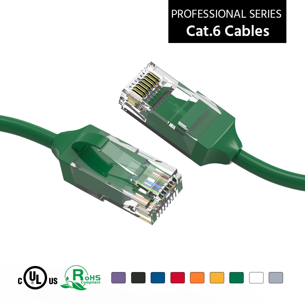 Network 0.5m 1.5 ft UTP CAT6 CAT 6 Ethernet Cable 1.5 Feet LAN Patch Internet Cable 10 Pack RJ45 