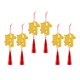 thumbnail image 4 of Adornos colgantes de Año Nuevo chino, amuletos de la suerte para interiores y exteriores. Cai personaje 6 piezas, 4 of 9