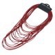 thumbnail image 1 of Collar Yuyangstore Multicapa de Cuero Rojo, 1 of 8