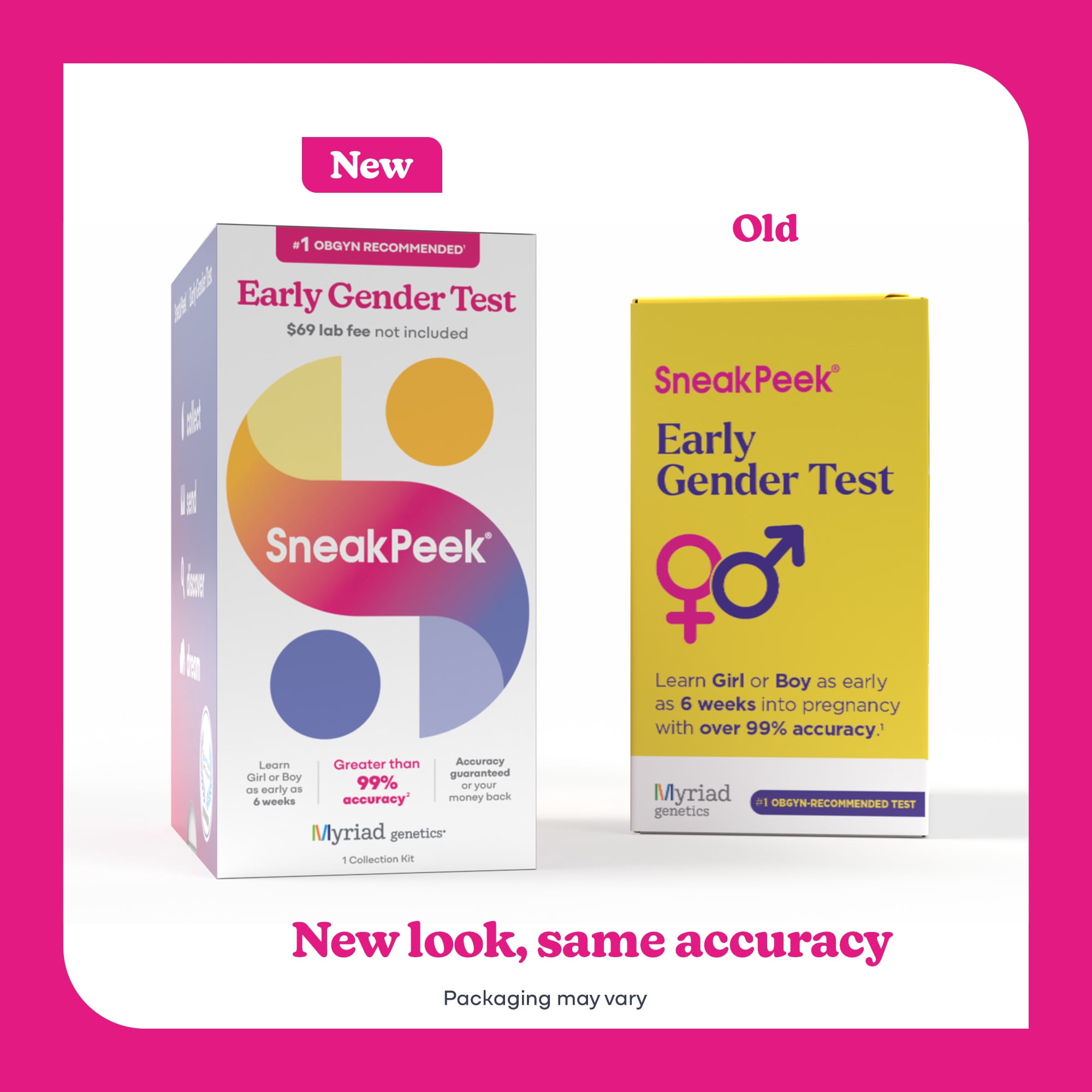 SneakPeek Early Gender Test Kit - Over 99% Accuracy at 6-Weeks - Lab Fee Required, 1 Kit
