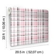 Polka Dot Plaid Wallpaper - Walmart.com