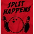 thumbnail image 2 of Split Happens Bowling League Nerd Men's Graphic T Shirt Tees Brisco Brands X, 2 of 6