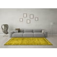 thumbnail image 3 of Ahgly Company Machine Washable Indoor Rectangle Persian Yellow Traditional Area Rugs, 2' x 4', 3 of 4