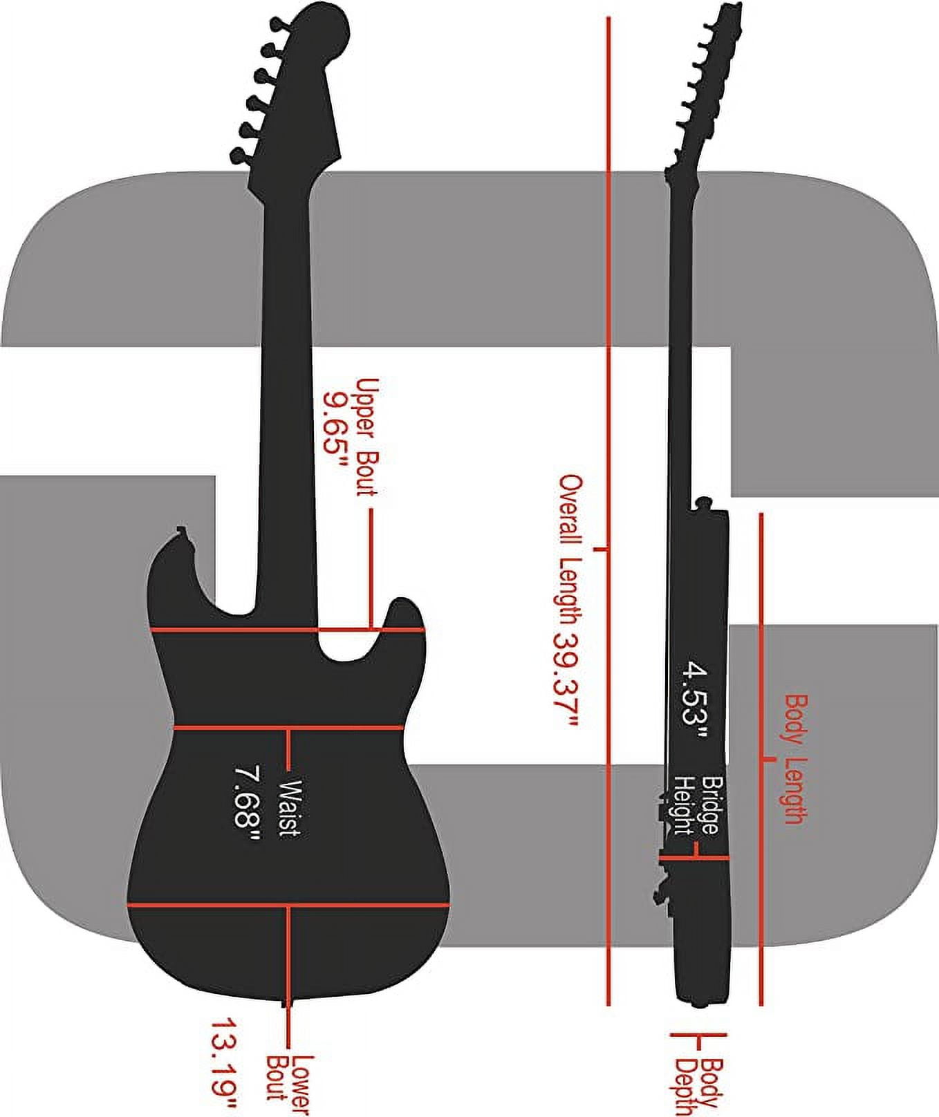 Crossrock Hard Shell Fiberglass Case for Les Paul Guitar with Backpack Straps in Red