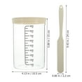 thumbnail image 2 of Fermenter Glass Jar Cereal Container Sour Starter Sourdough Kit Bread Silicone Scraper with Scale Terrarium, 2 of 6