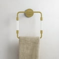 thumbnail image 2 of Verre Acrylic Square Towel Ring in Brushed Gold, 2 of 5