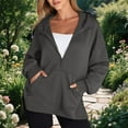 thumbnail image 2 of Ediodpoh Women's Casual Long Sleeve Split Hem Pullover Hoodies for Women for Daily Wear Grey S, 2 of 5