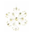 thumbnail image 1 of Vickerman M188500 6 in. Platinum Metal Snowflake with Jewels  4 per Bag, 1 of 3