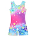 thumbnail image 3 of Aideaone 2 Pack Gymnastics Leotards for Girls Sparkly Toddler Biketards with Shorts Kids Unitard Dance Sportswear 3-10T, 3 of 7