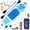 Blue & White, variant on TINKLE WELL Inflatable Stand Up Paddle Board (SUP) Kit, Ultra-Stable Wide Design w/Non-Slip Deck & 2-in-1 Adjustable Paddle, Complete Set for Beginners/Experts, Youth & Adults, Blue