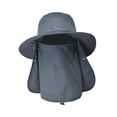 thumbnail image 6 of DimyFew Bucket Hat with Strings Headgear Sun Protective Comfortable Fishing Hats Men Sun Dark Gray, 6 of 7