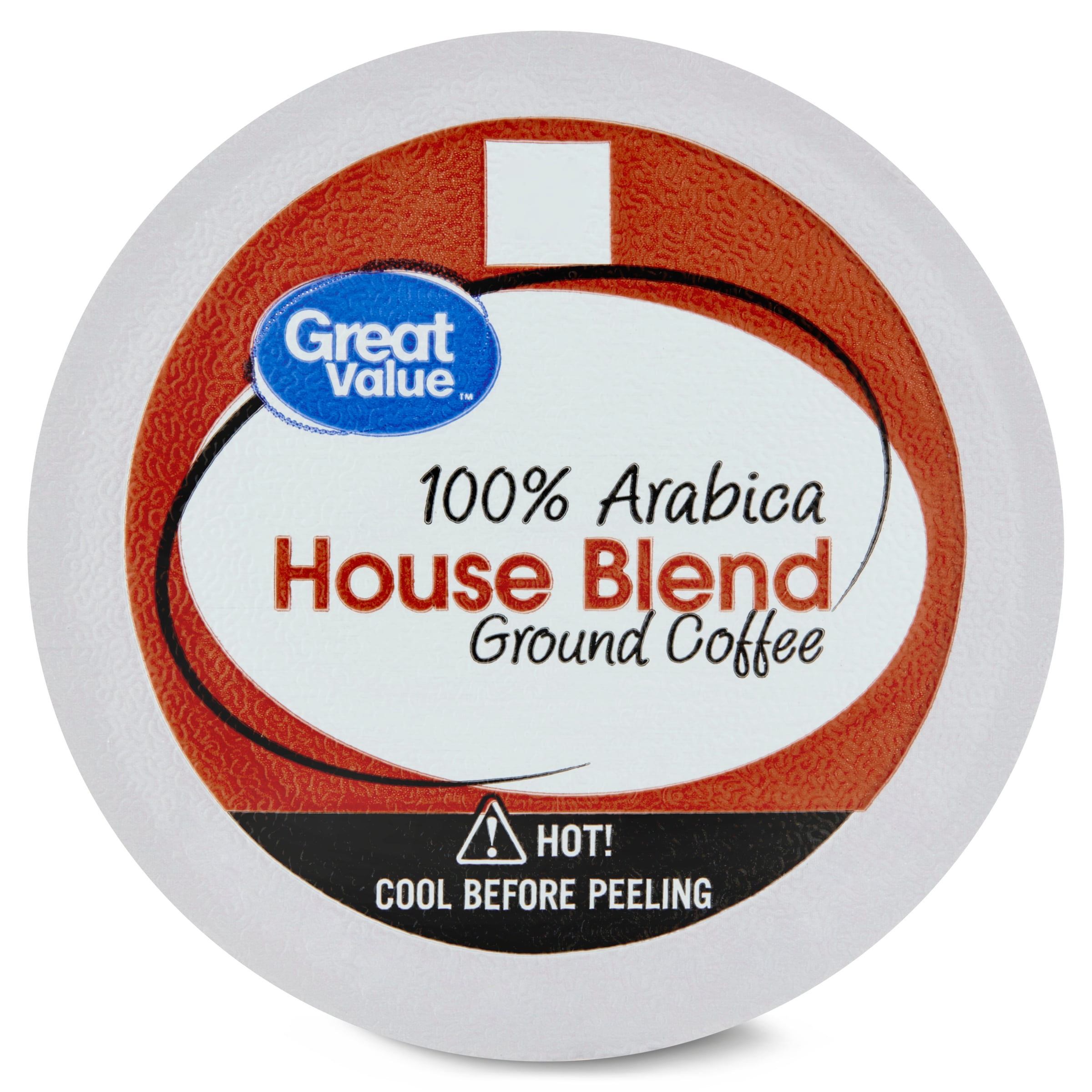 (4 pack) Great Value 100% Arabica House Blend Medium Roast Coffee Pods, 48 Count