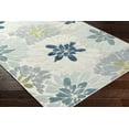 thumbnail image 3 of Hauteloom Minga Living Room, Bedroom Patio Outdoor Area Rug - Coastal - Cream, Light Slate, Pale Blue - 2' x 2'11", 3 of 7