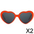 thumbnail image 1 of 2x Gafas de S Especiales Gafas de Terre Luces Hermosas Gafas Gafas de Difrción con de para Mujeres Hombres Día de 2 piezas, 1 of 8