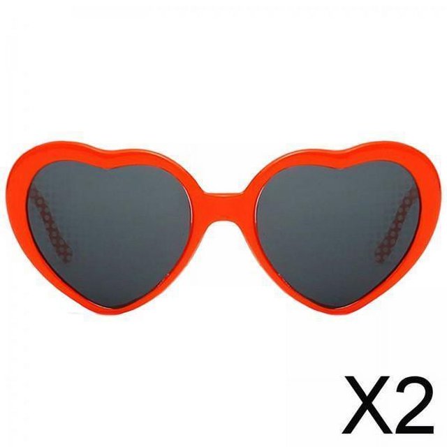 2x Gafas de S Especiales Gafas de Terre Luces Hermosas Gafas Gafas de Difrción con de para Mujeres Hombres Día de 2 piezas