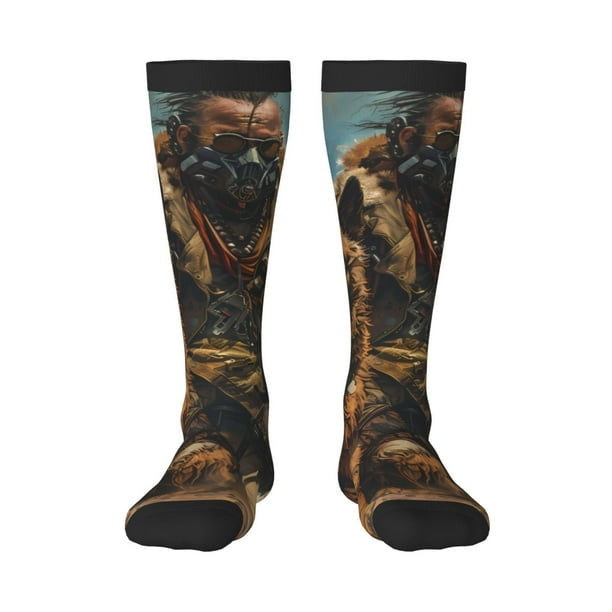 Balery desert Man Shepherd Dog Calcetines novedosos Calcetines deportivos Calcetines hasta la rodilla Calcetines de algodón Calcetines originales y geniales