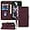 Red, variant on 12 Mini Phone Case,for iPhone 12 Mini Wallet Case,[Kickstand][Wrist Strap][Card Holder Slots] TPU Interior Protective for iPhone 12 Mini Case,PU Leather Folio Flip Cover for iPhone 12 Mini (Purple)