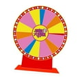 thumbnail image 3 of GUOOL Prize Wheel Tabletop Prize Turntable Reusable Carnival Roulette Wheel Erasable Fortune Game Fortune Wheel with Pen Compact Activity PVC Material Suita Style A, 3 of 9