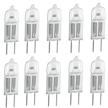 LINASHI 10Pcs G4 12V 20W Halogen Pin Base Light Bulbs for Chandeliers Pendant Lamps