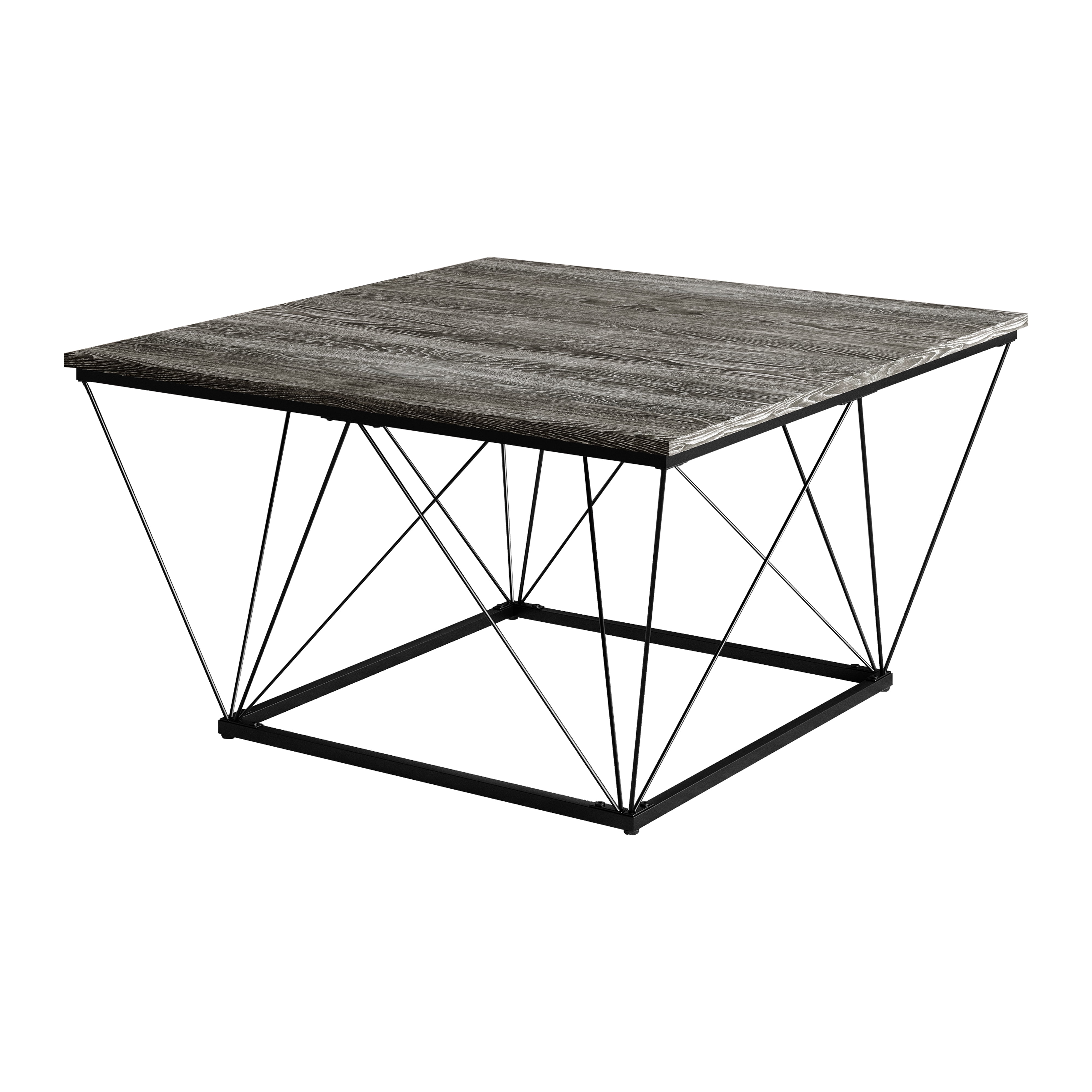 Castle Place Minimalist 3 Piece Coffee Table Set, Dark Grey