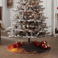 thumbnail image 5 of Salouo Cool Fire Lion Christmas Tree Skirt 30" Farmhouse Christmas Decorations Snowman Xmas Tree Skirt Tree Mat for Holiday Party Decor, 5 of 8
